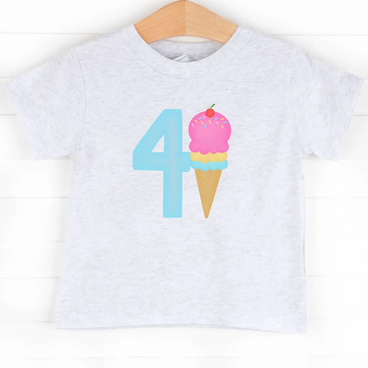 4th Birthday Treat, Girl Graphic Tee