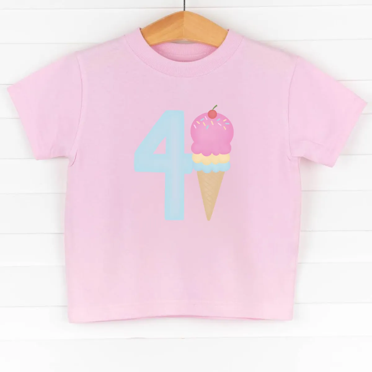 4th Birthday Treat, Girl Graphic Tee