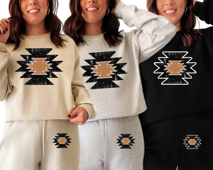 Aztec Design Sweatsuit Set (made to order) WR