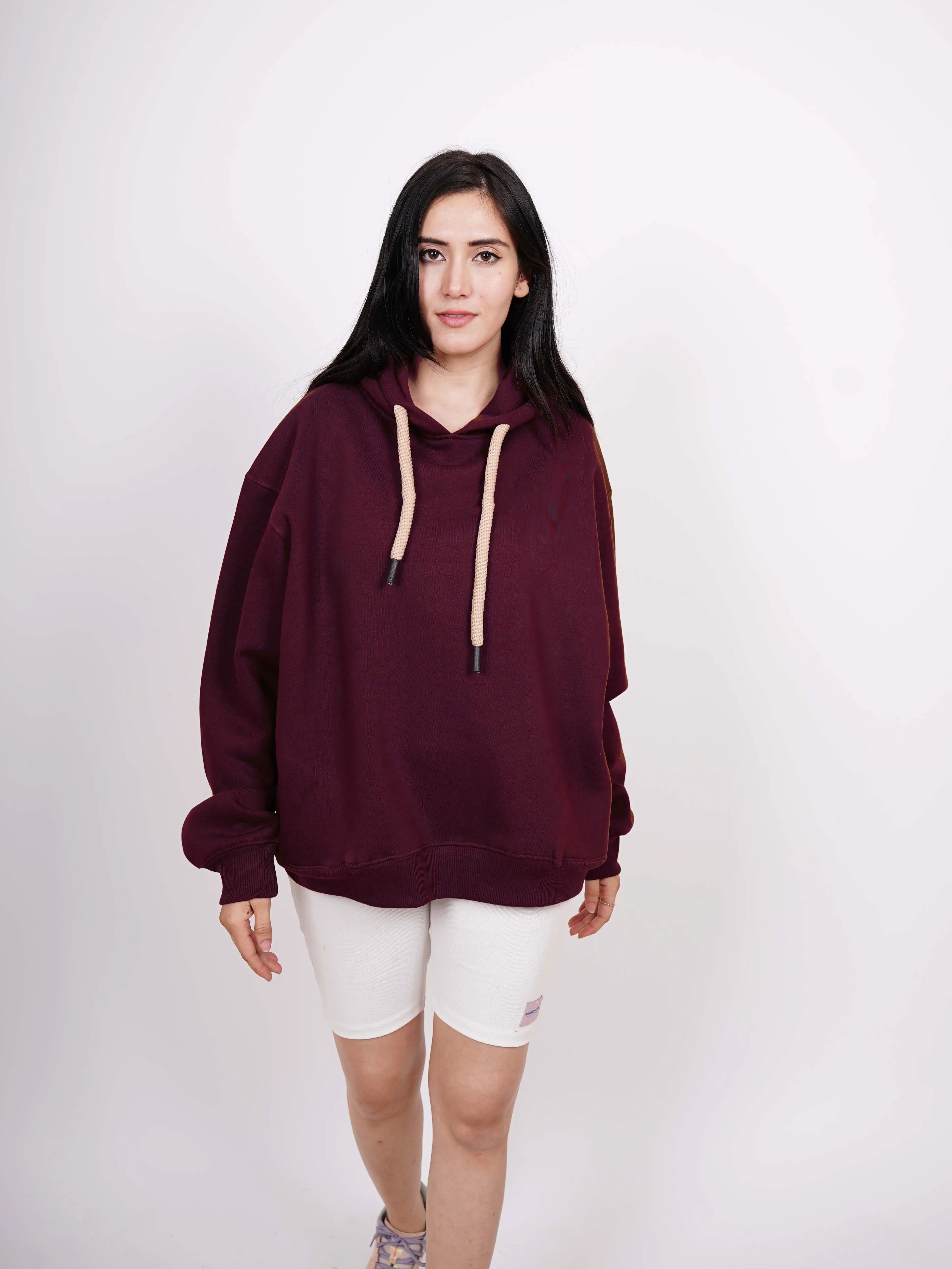 Basic : Heavyweight Baggy Hoodie Men And Women