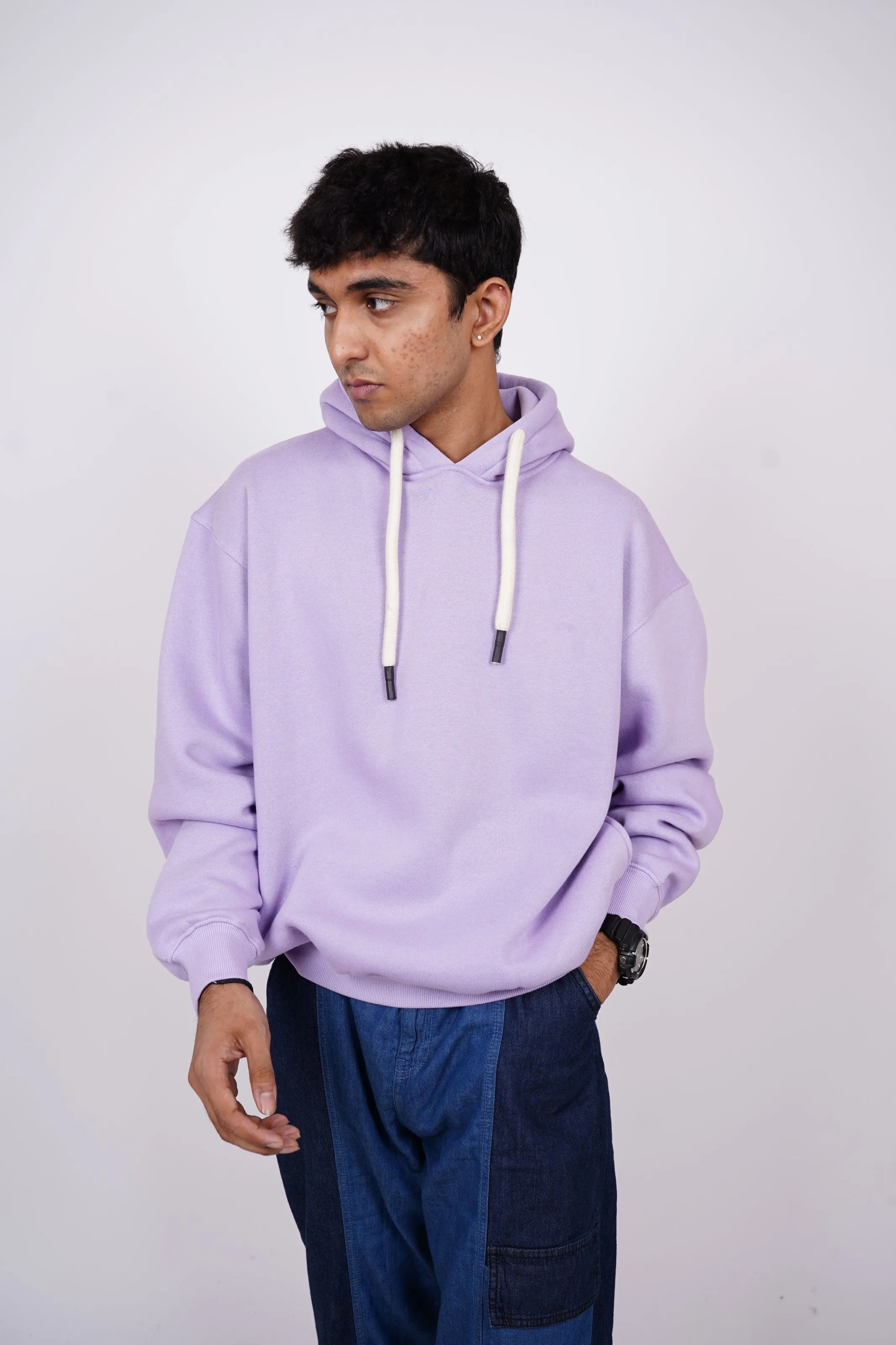 Basic : Heavyweight Baggy Hoodie Men And Women