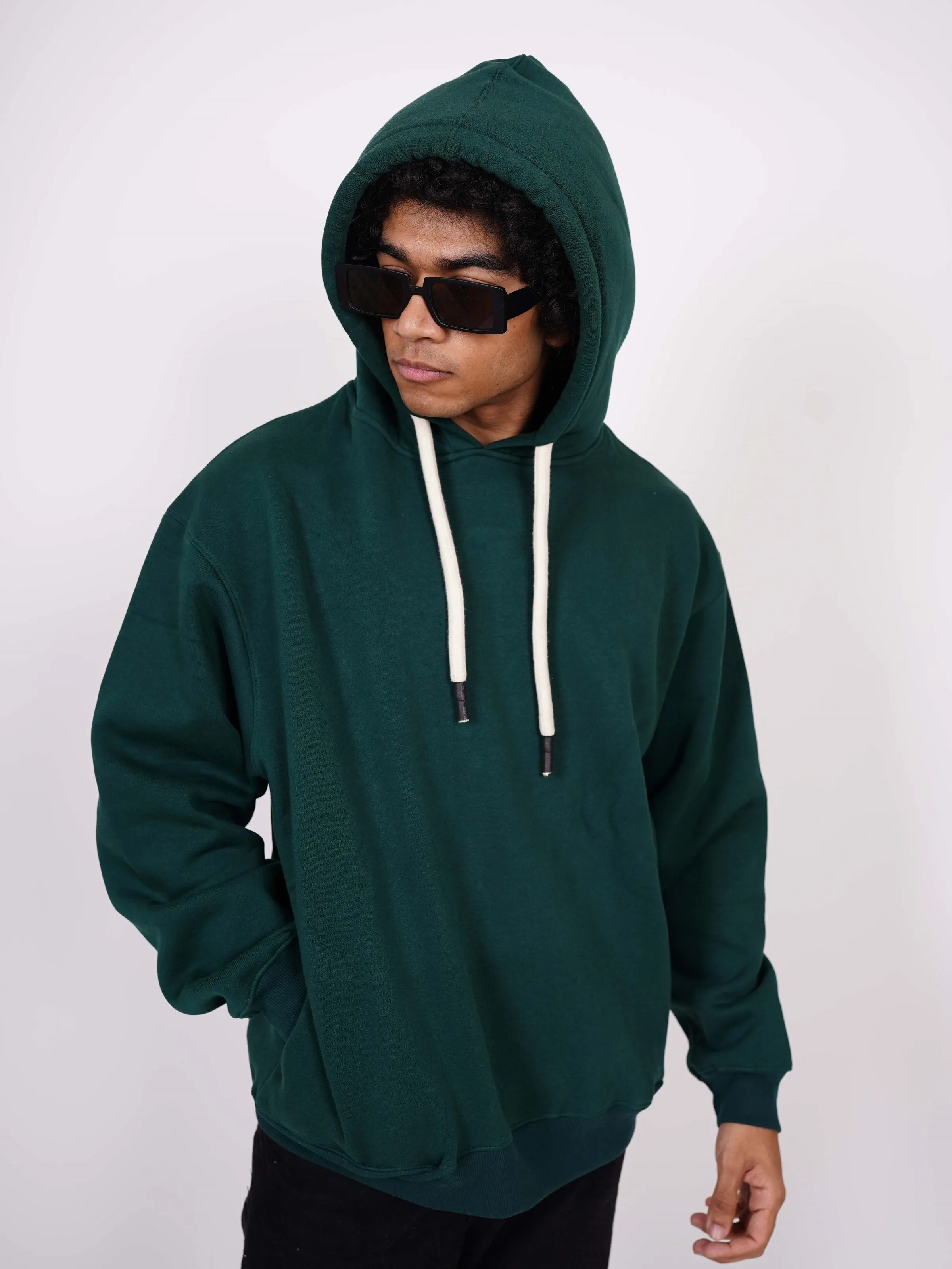 Basic : Heavyweight Baggy Hoodie Men And Women