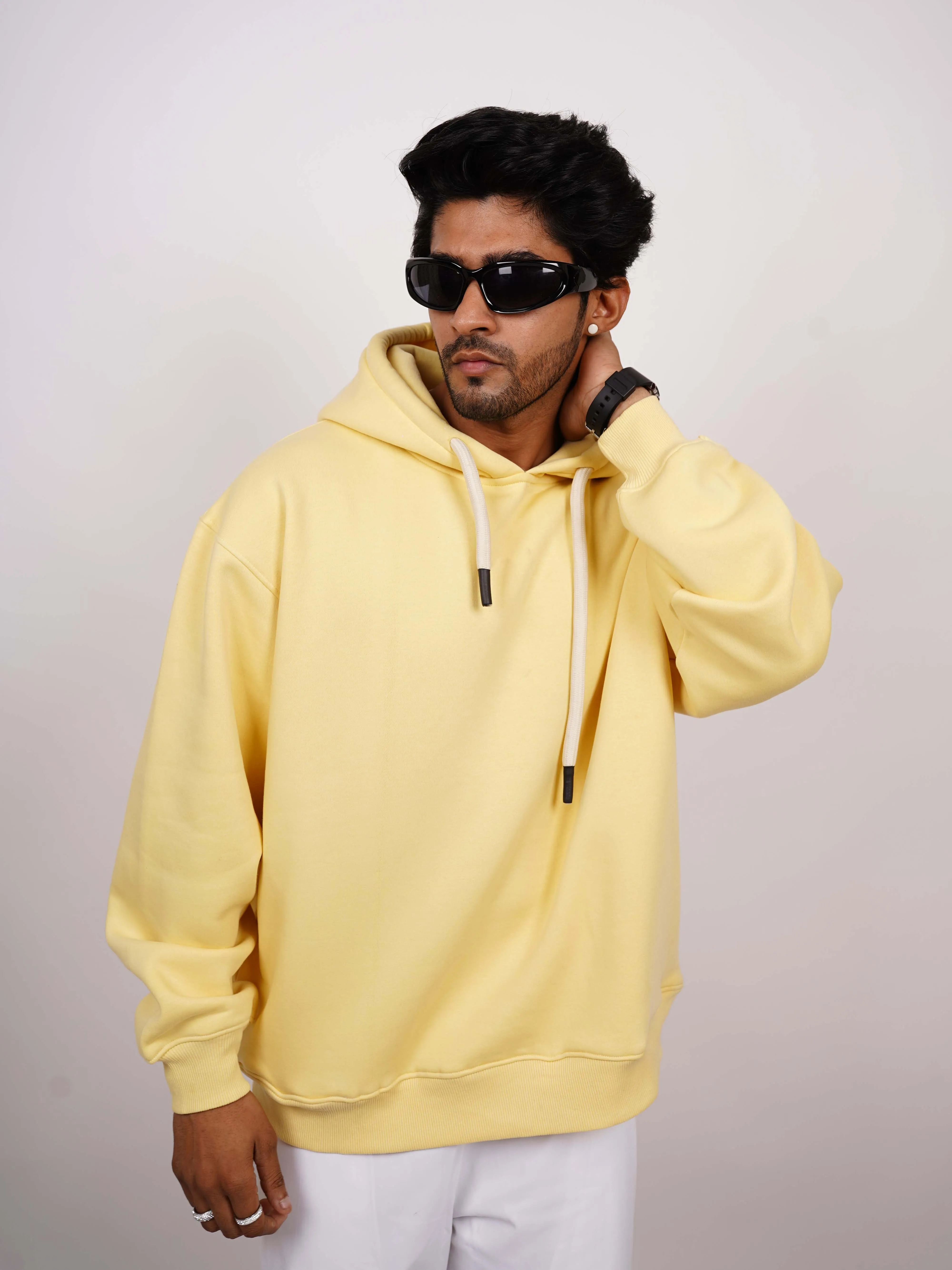 Basic : Heavyweight Baggy Hoodie Men And Women