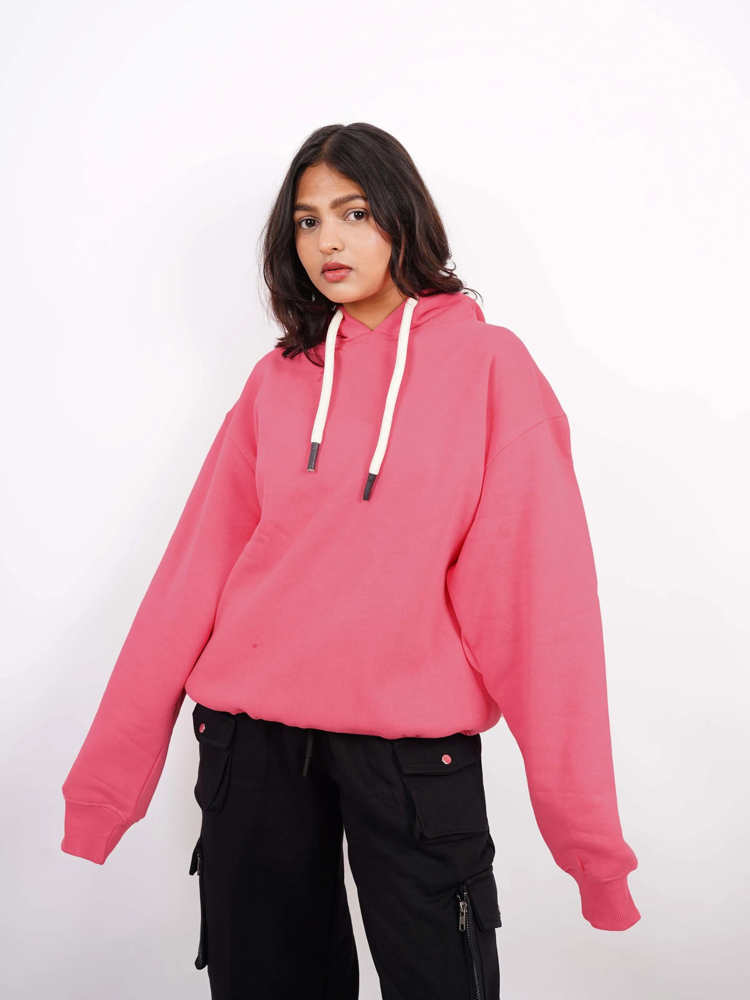 Basic : Heavyweight Baggy Hoodie Men And Women