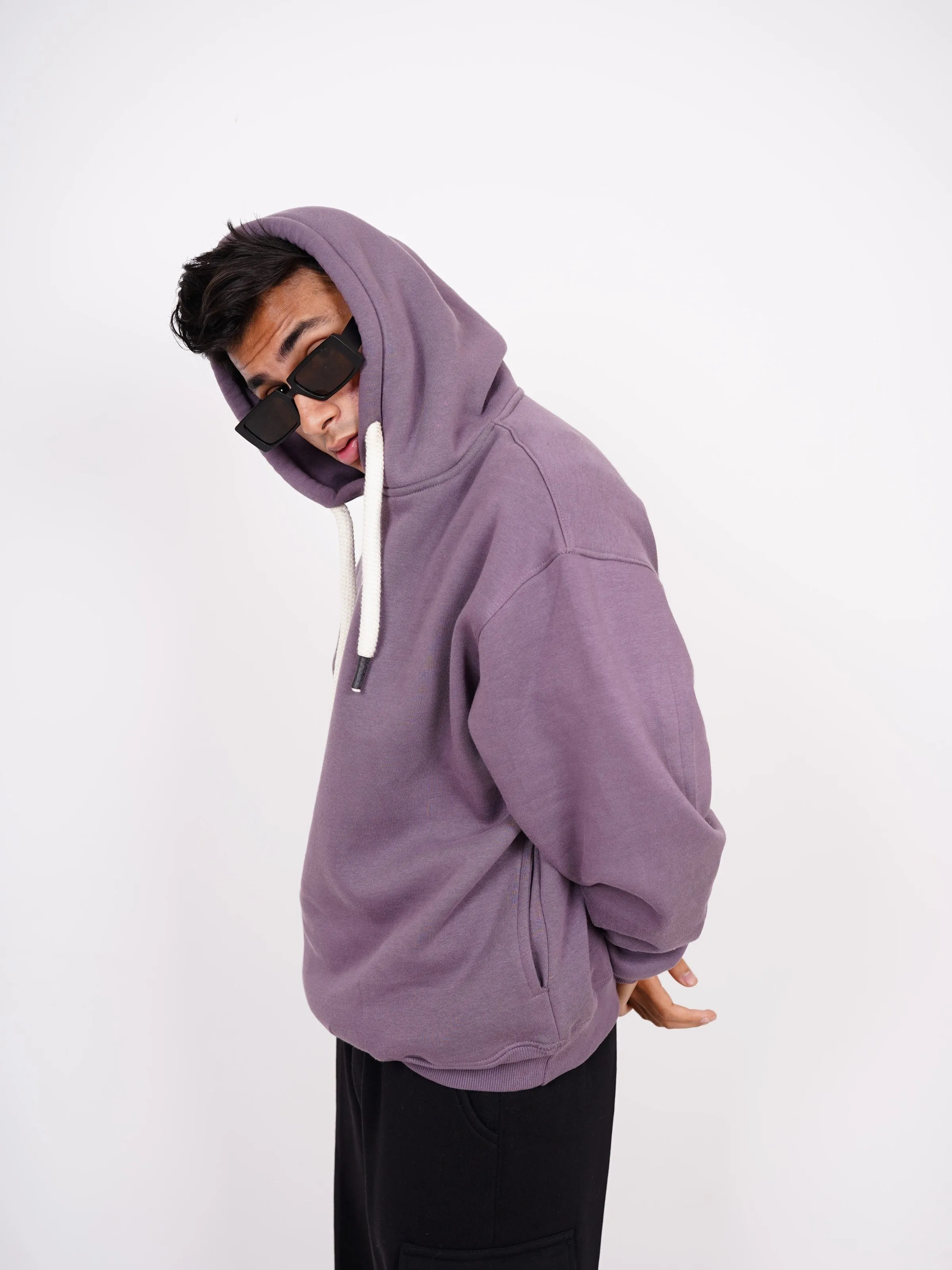 Basic : Heavyweight Baggy Hoodie Men And Women