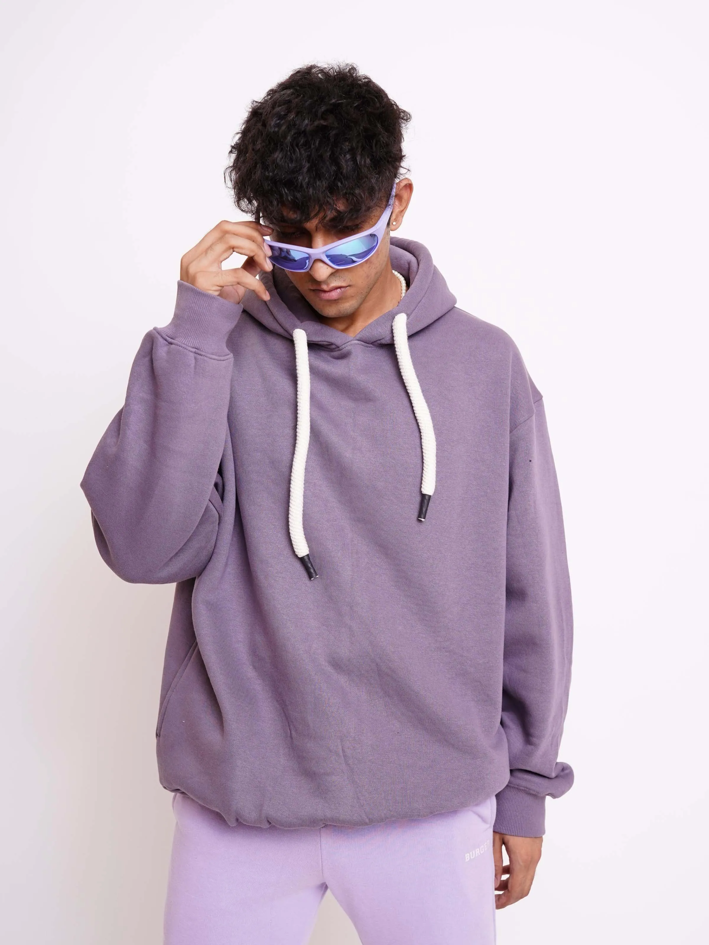 Basic : Heavyweight Baggy Hoodie Men And Women