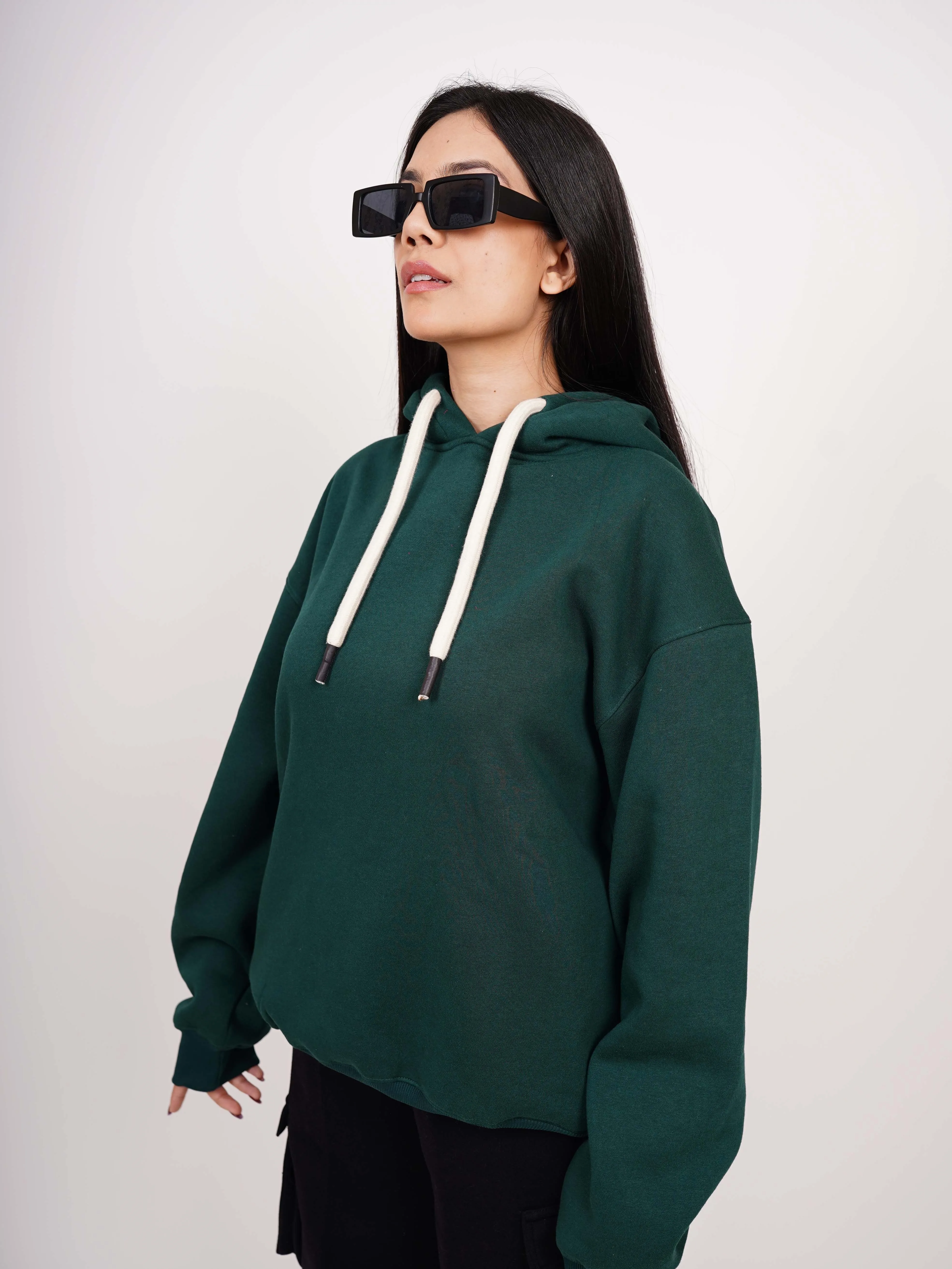 Basic : Heavyweight Baggy Hoodie Men And Women