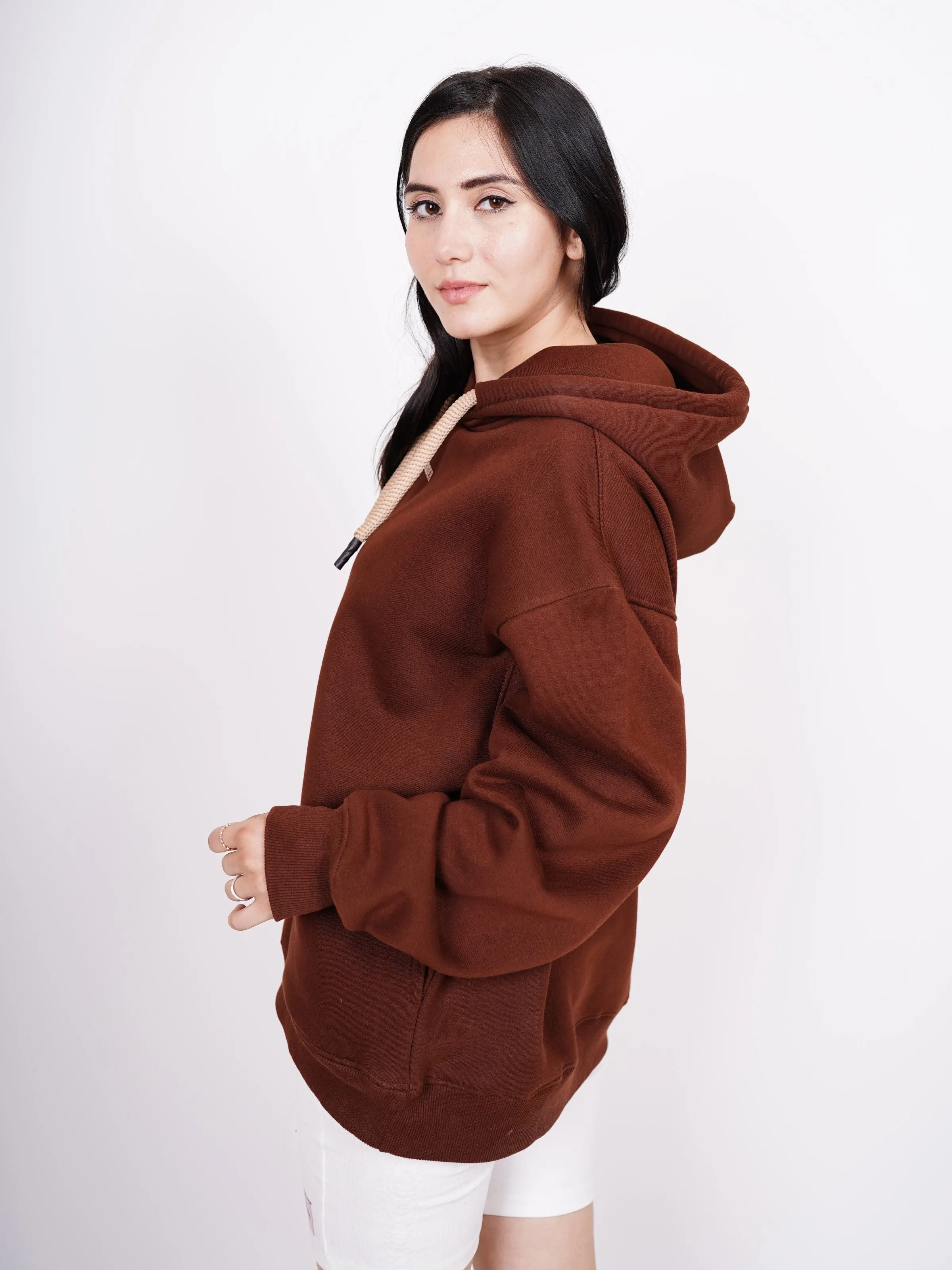 Basic : Heavyweight Baggy Hoodie Men And Women