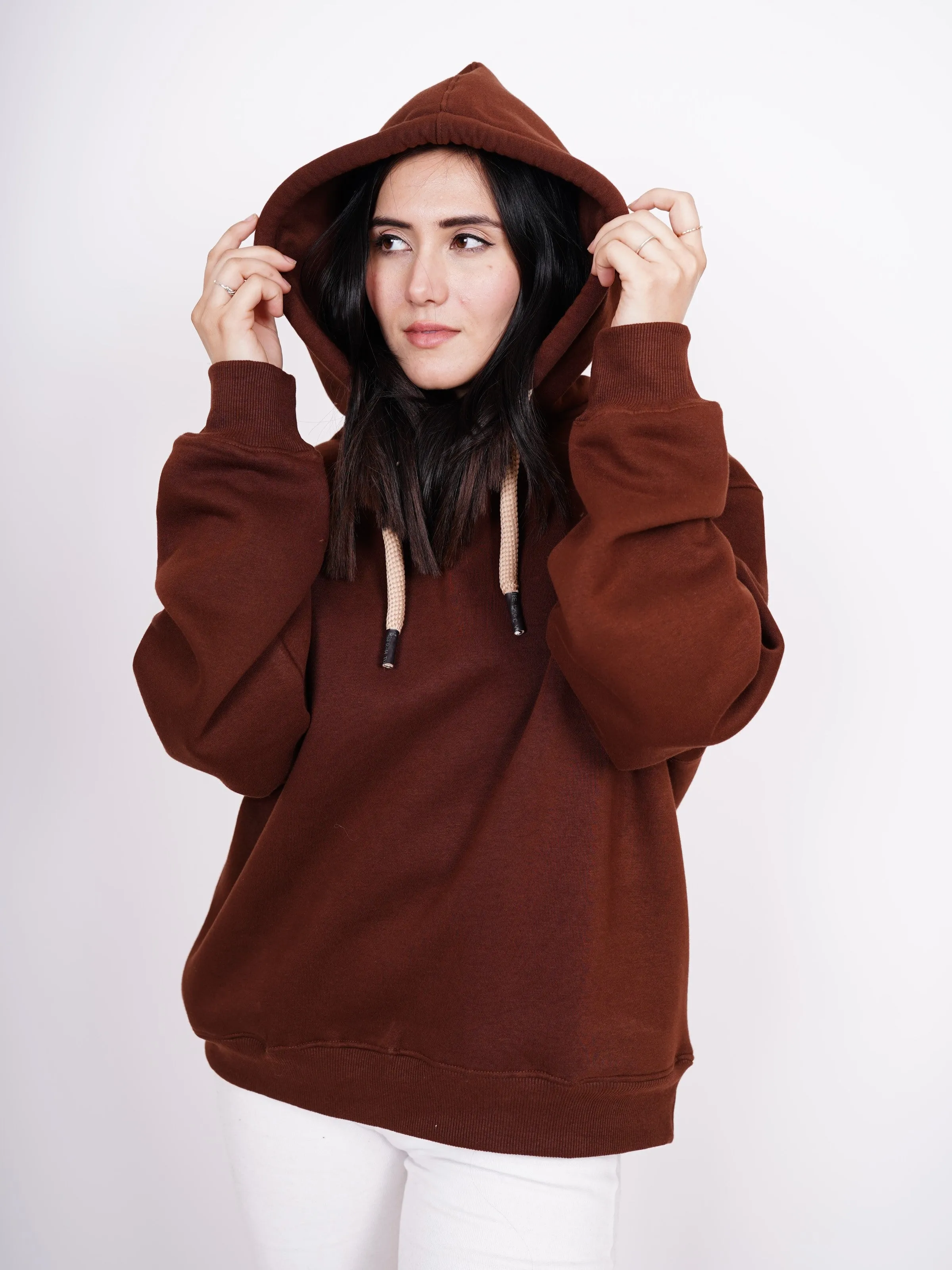 Basic : Heavyweight Baggy Hoodie Men And Women