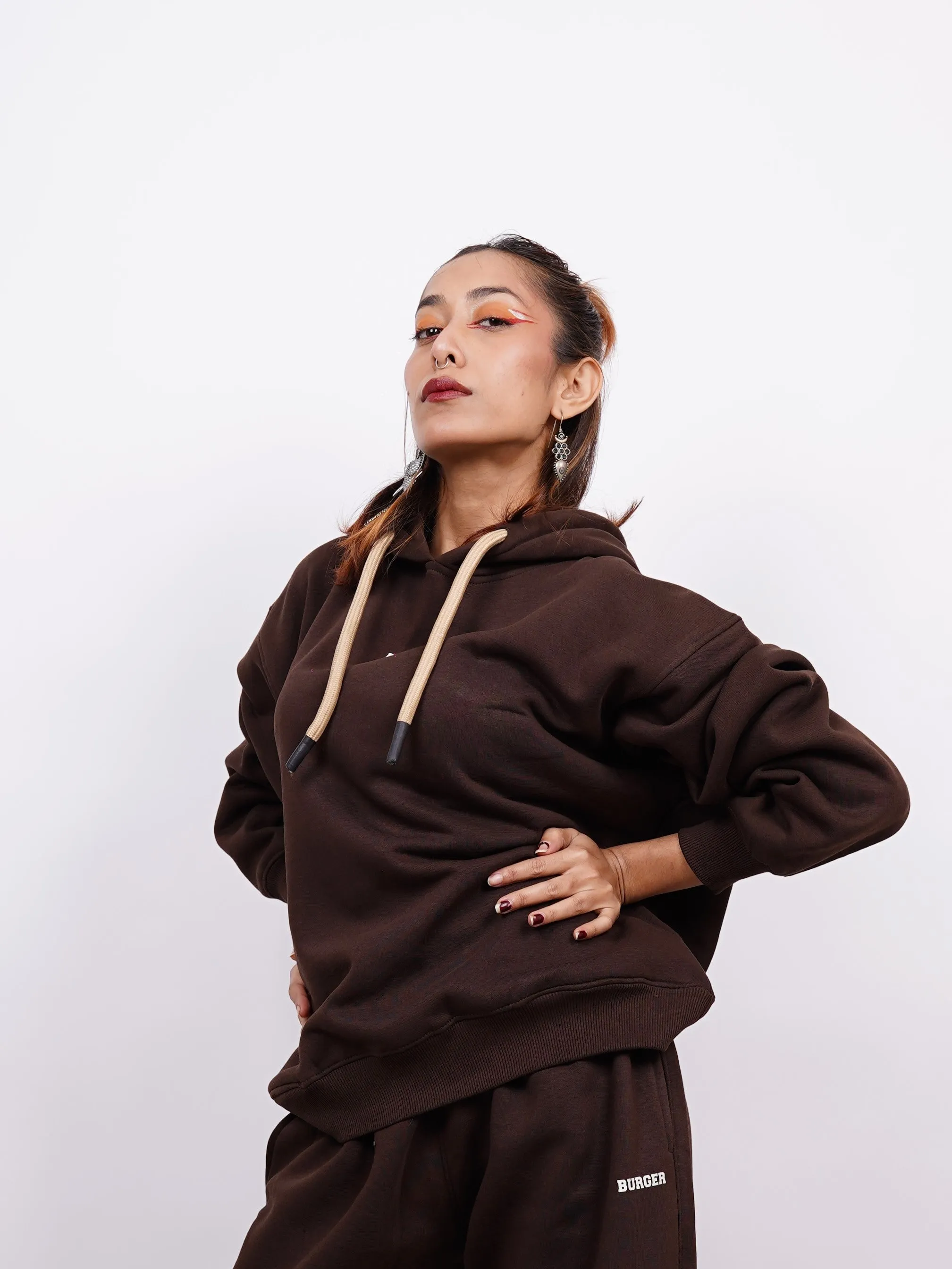 Basic : Heavyweight Baggy Hoodie Men And Women