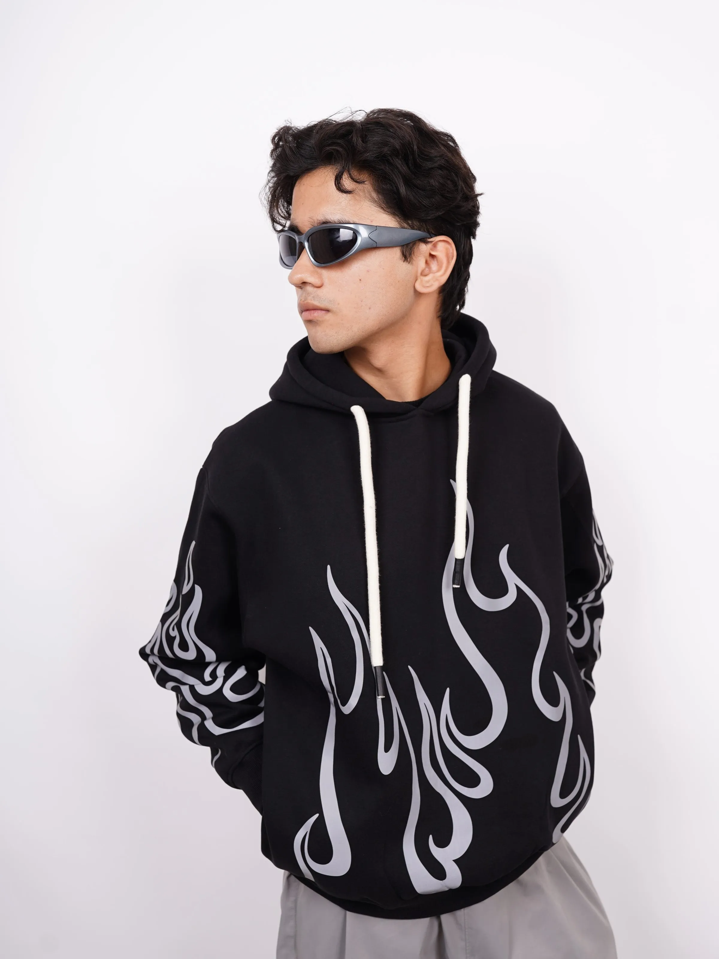 Bleach  (Reflective) : Heavyweight Baggy Hoodie For Men and Women