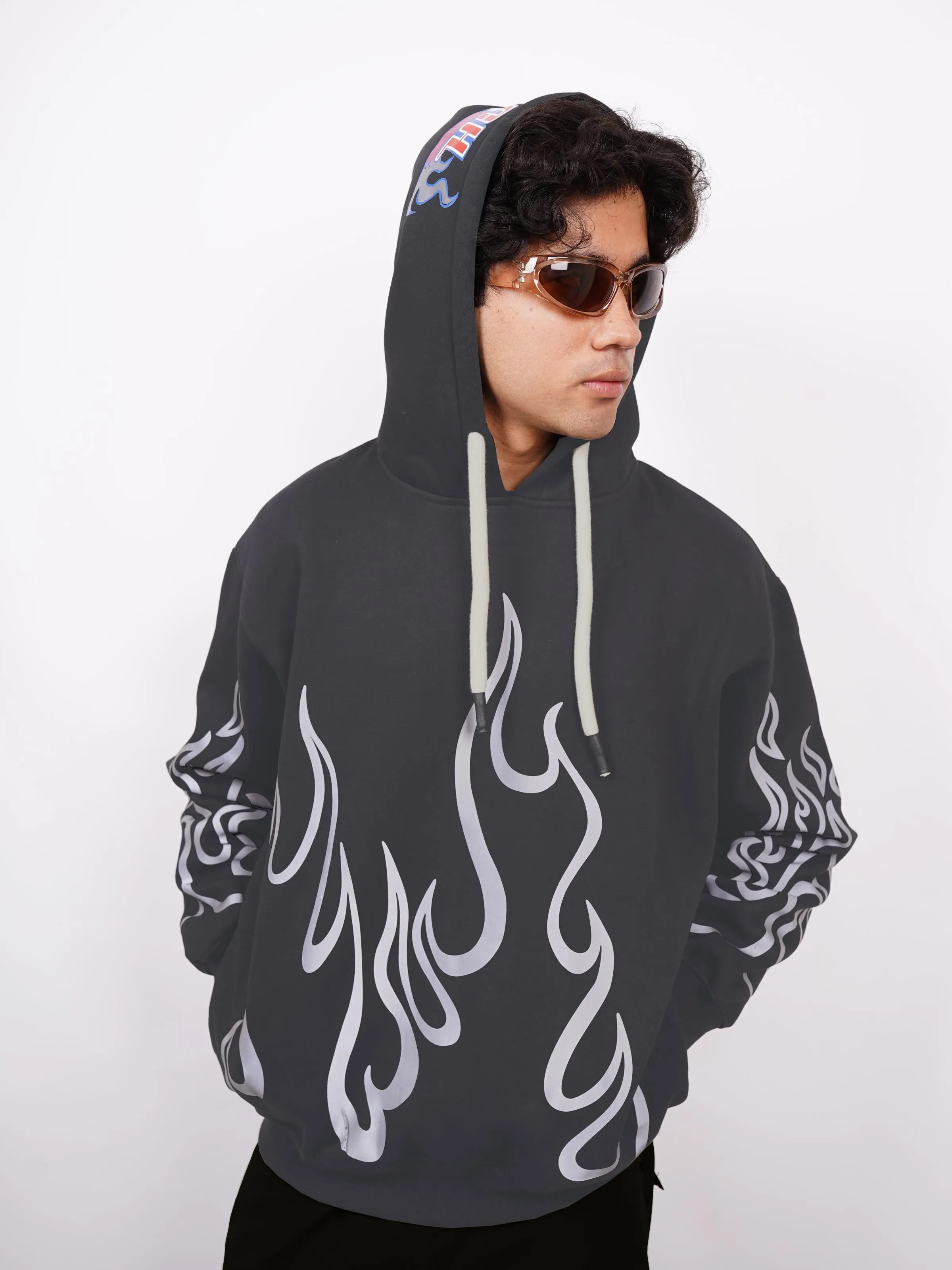 Bleach  (Reflective) : Heavyweight Baggy Hoodie For Men and Women