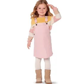 Burda Sewing Pattern 9287 Children's Bibbed skirt – Pinafore