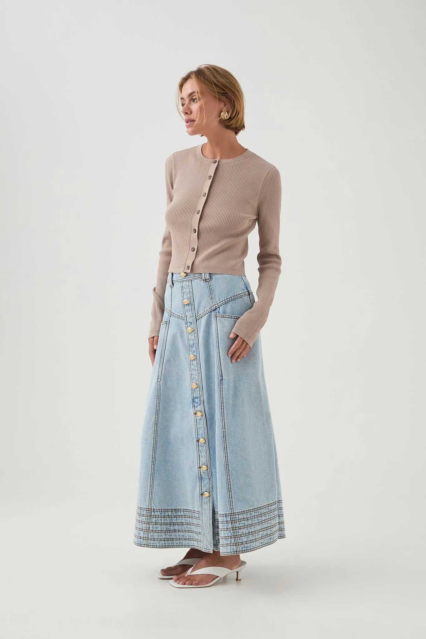 Coast Denim Midi Skirt