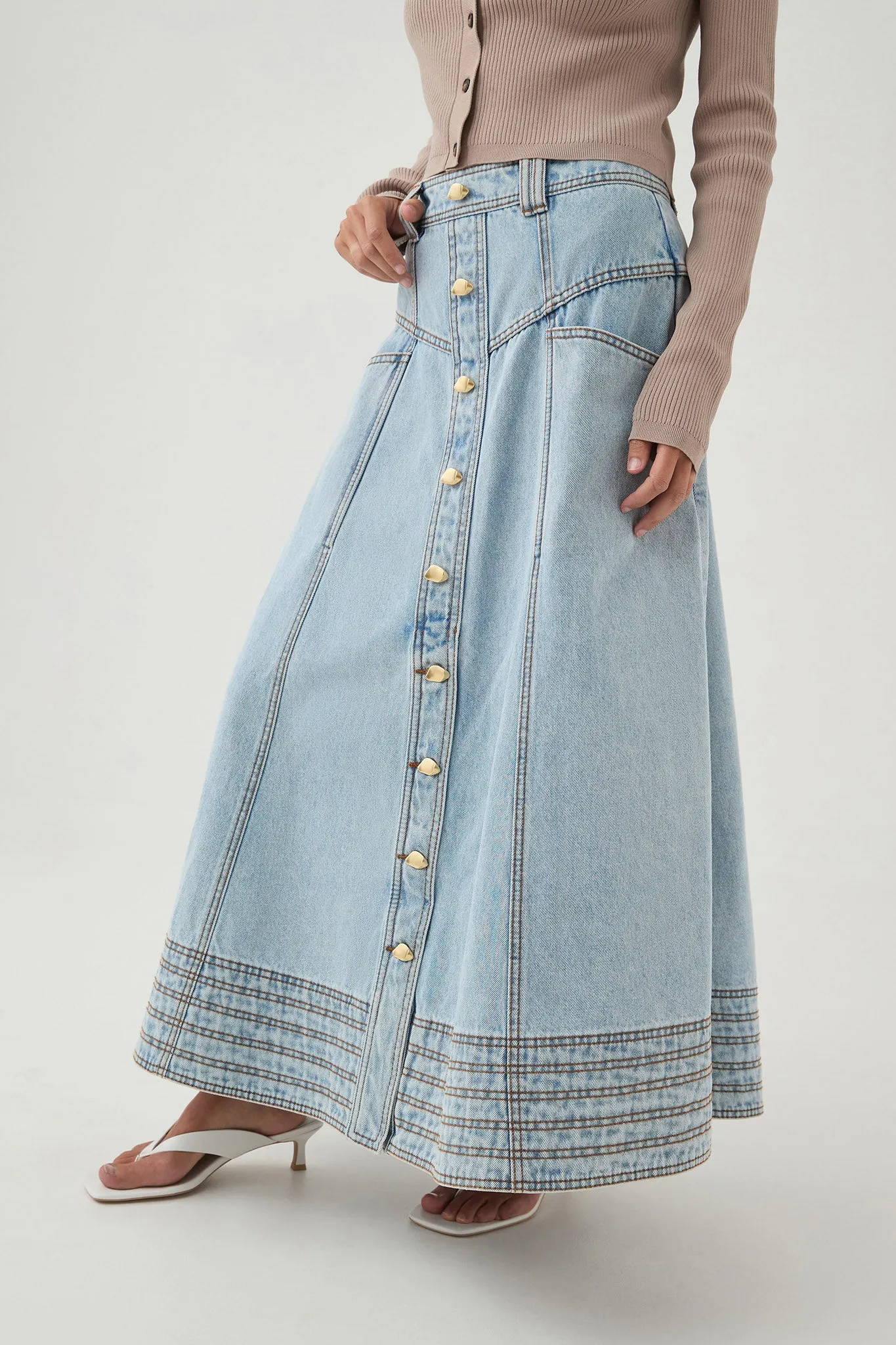 Coast Denim Midi Skirt