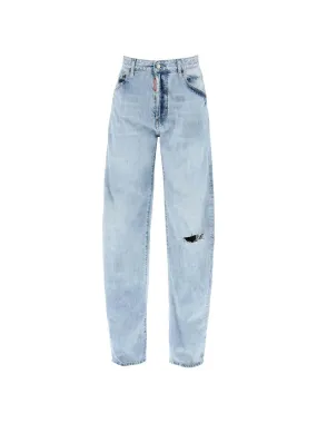 Destroyed Oversized Denim Jeans