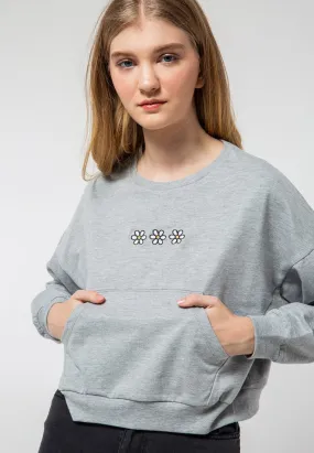 Embroideery Baggy Sweatshirt