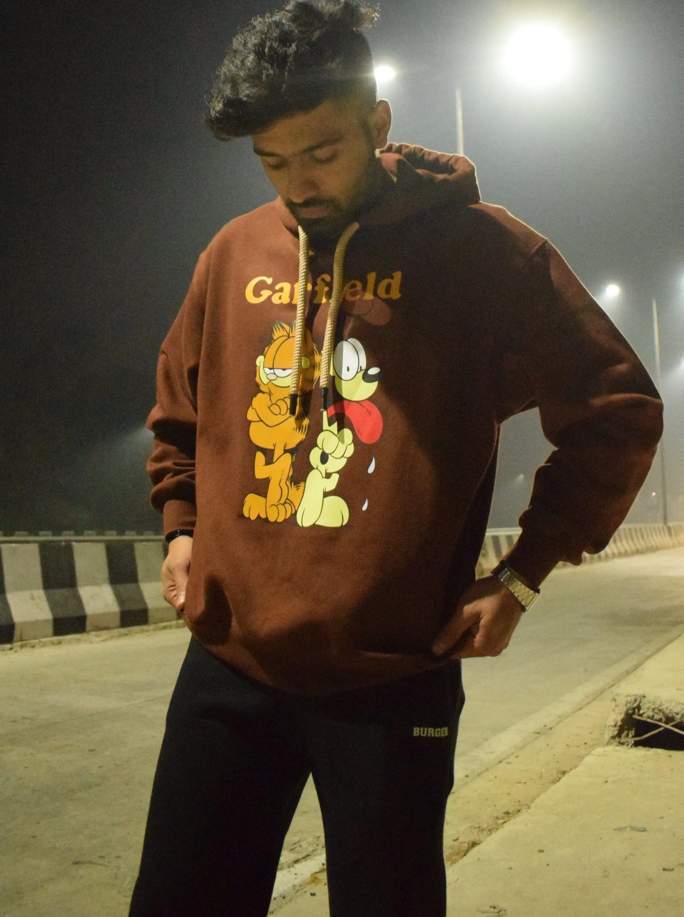 Garfield : Heavyweight Baggy Hoodie For Men