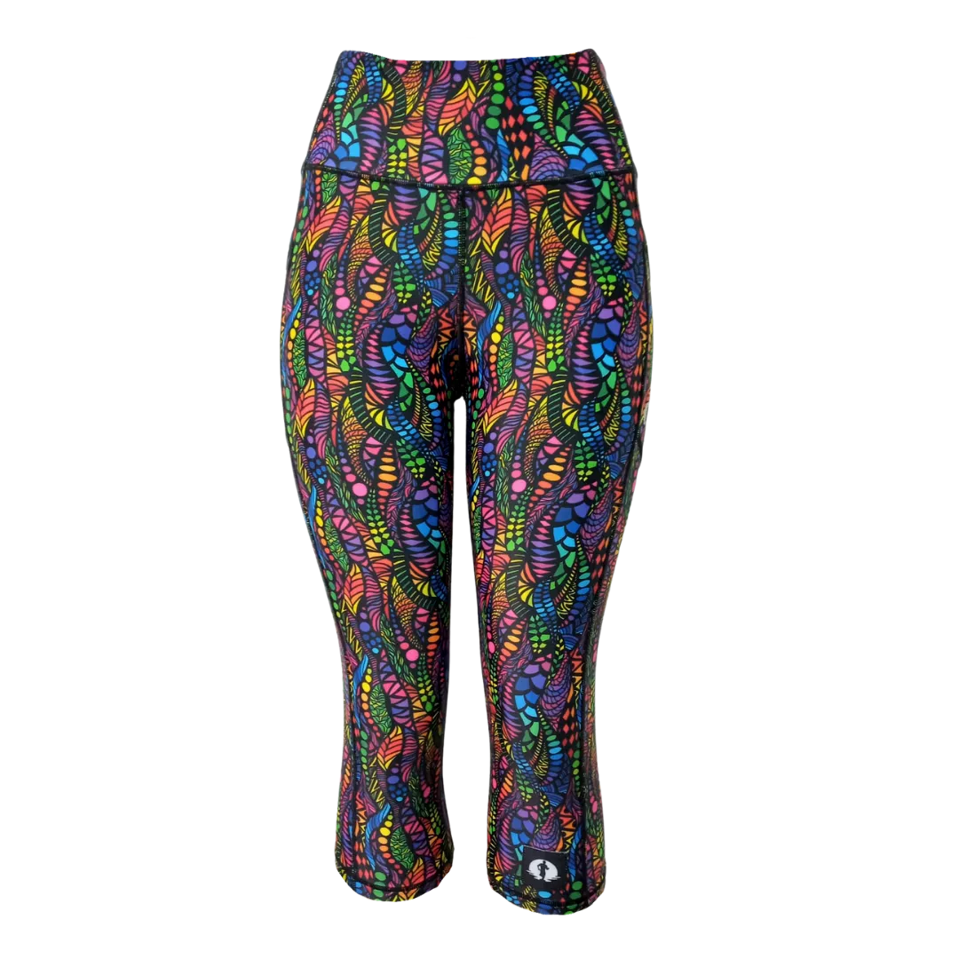 High Waist Funky 3/4 Leggings - Henry the 9th