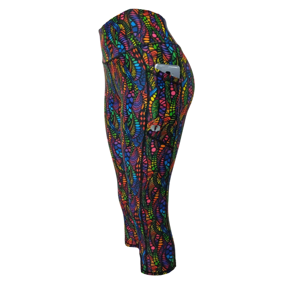 High Waist Funky 3/4 Leggings - Henry the 9th