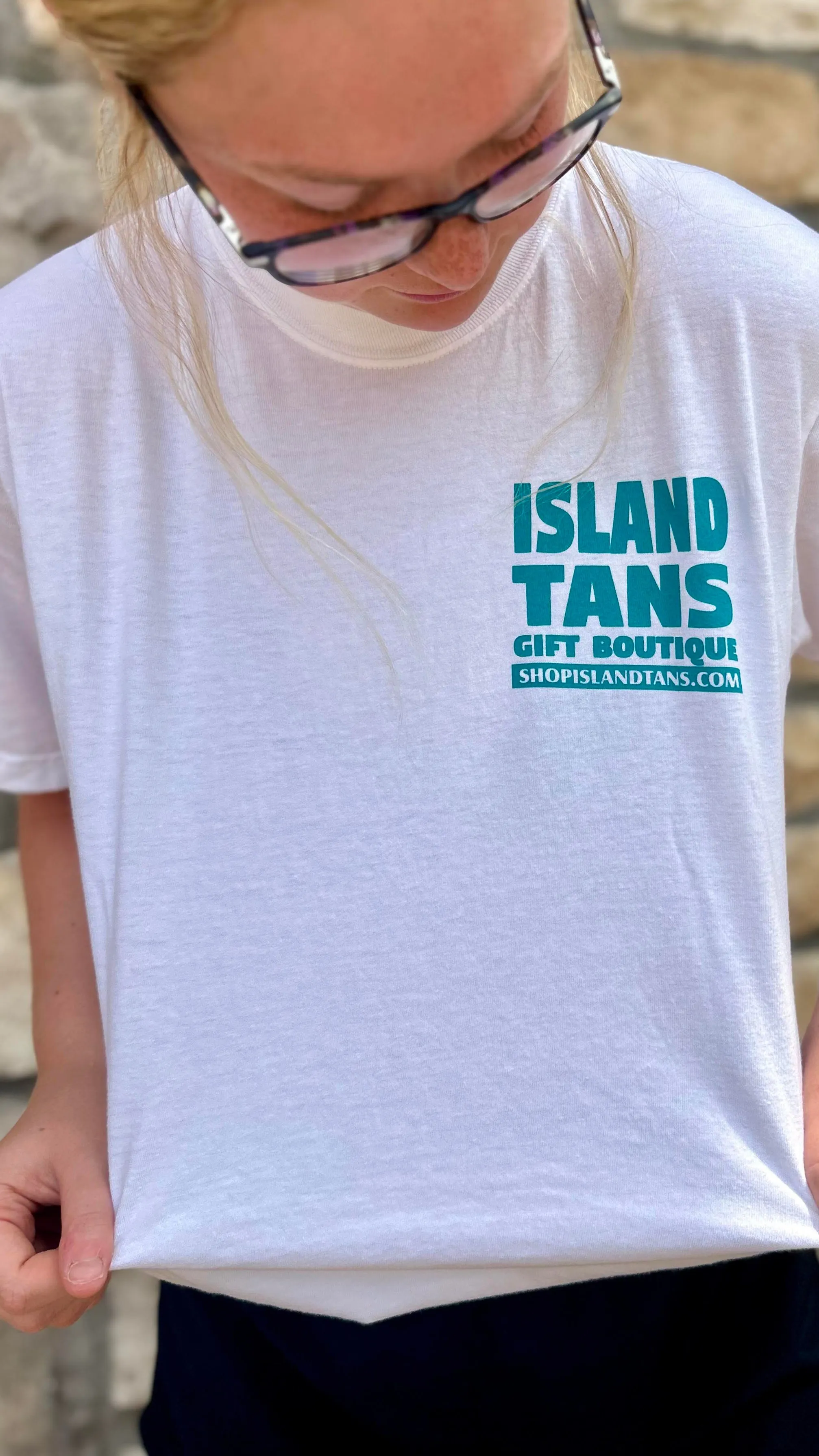 Island Tans Logo Tees - Comfort Cotton White Tee