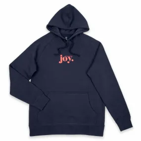 Joy HOODIE - Dark Navy with Sunrise Orange Print