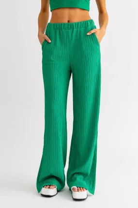 Kelly Green Slit Pants