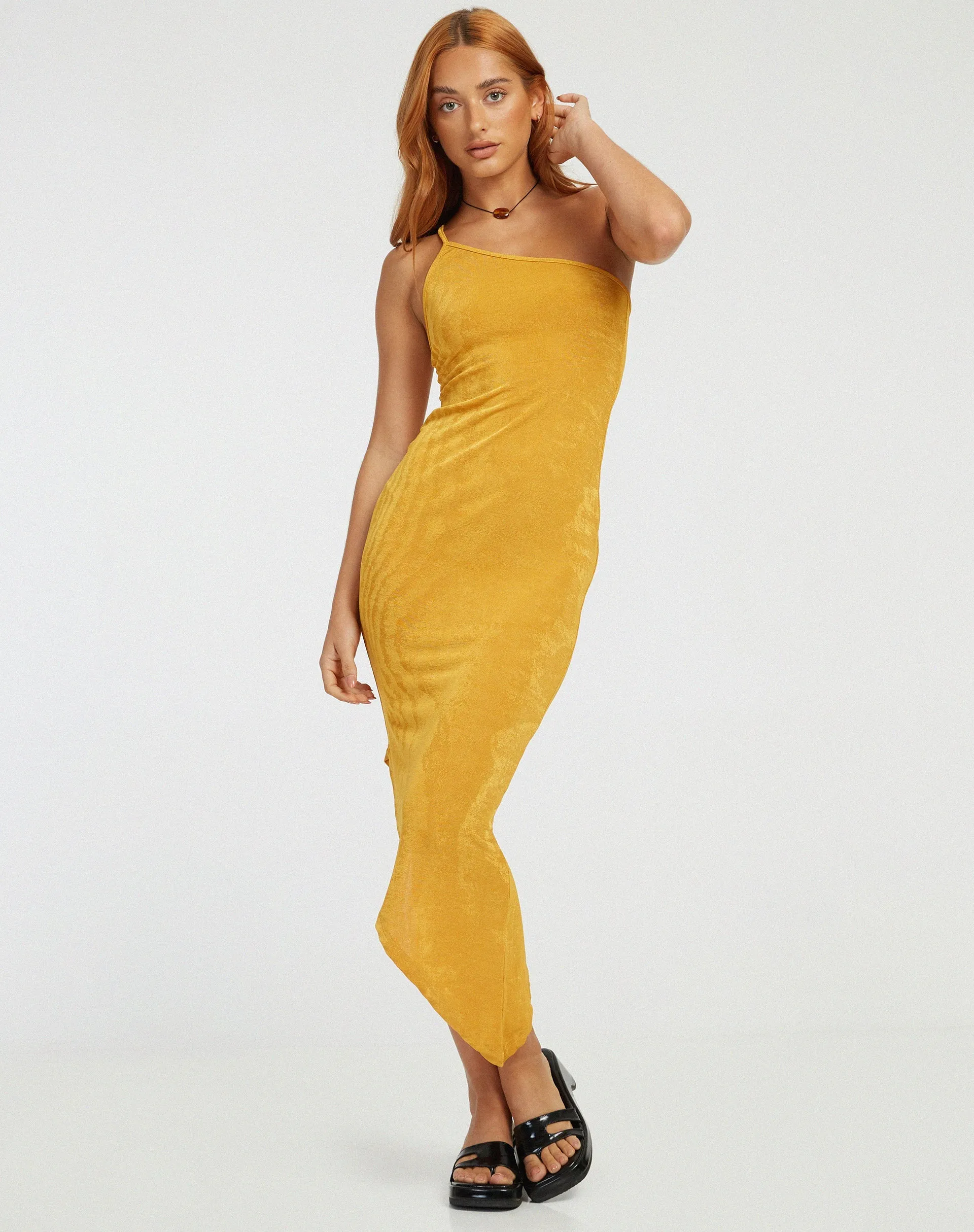 Kiyomi Midi Dress in Mango