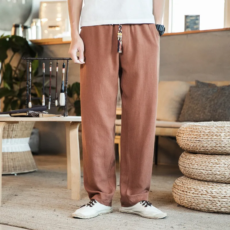 Linen casual pants