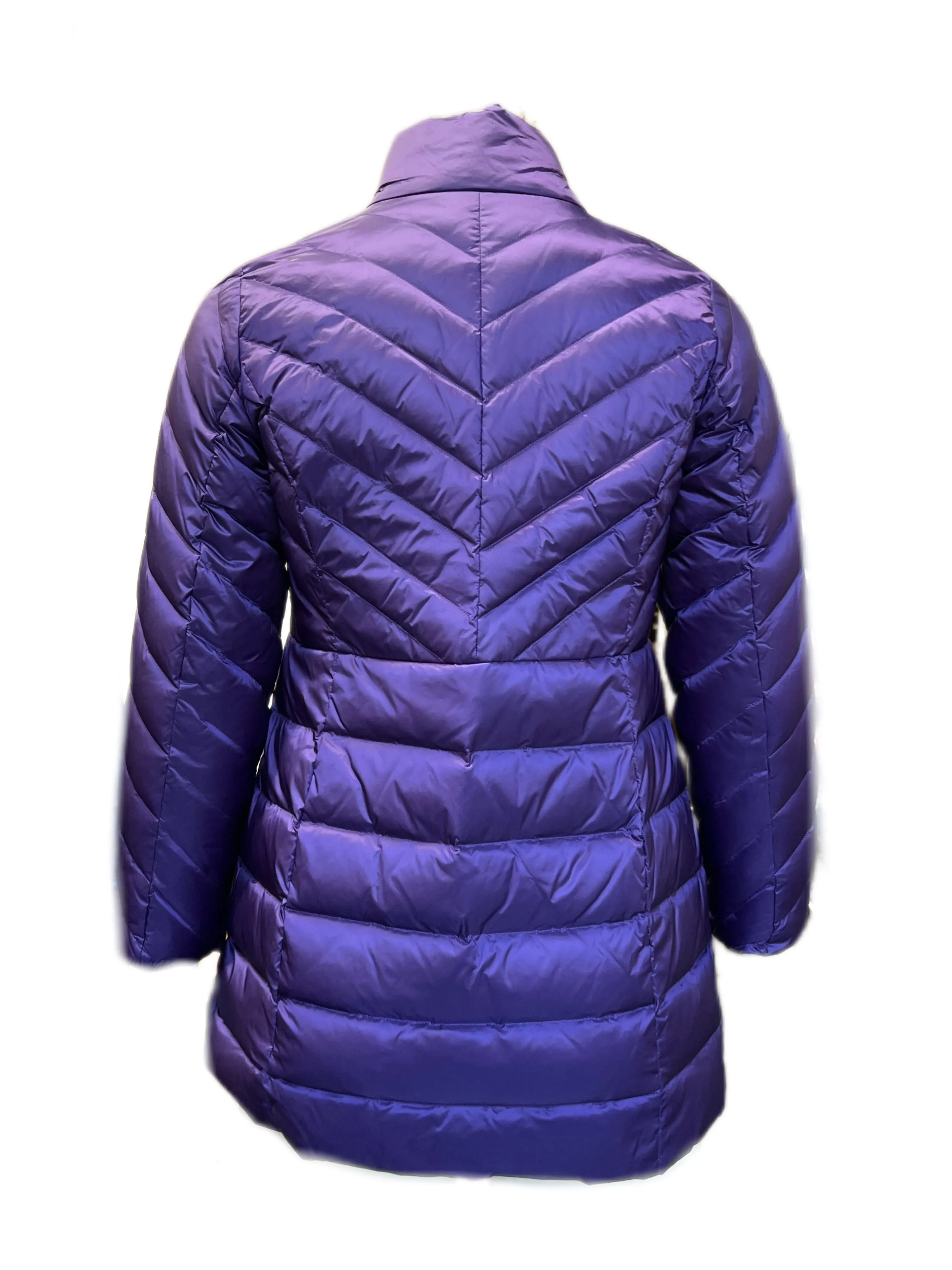 Marina Rinaldi Women's Purple Paprica Quilted Jacket NWT