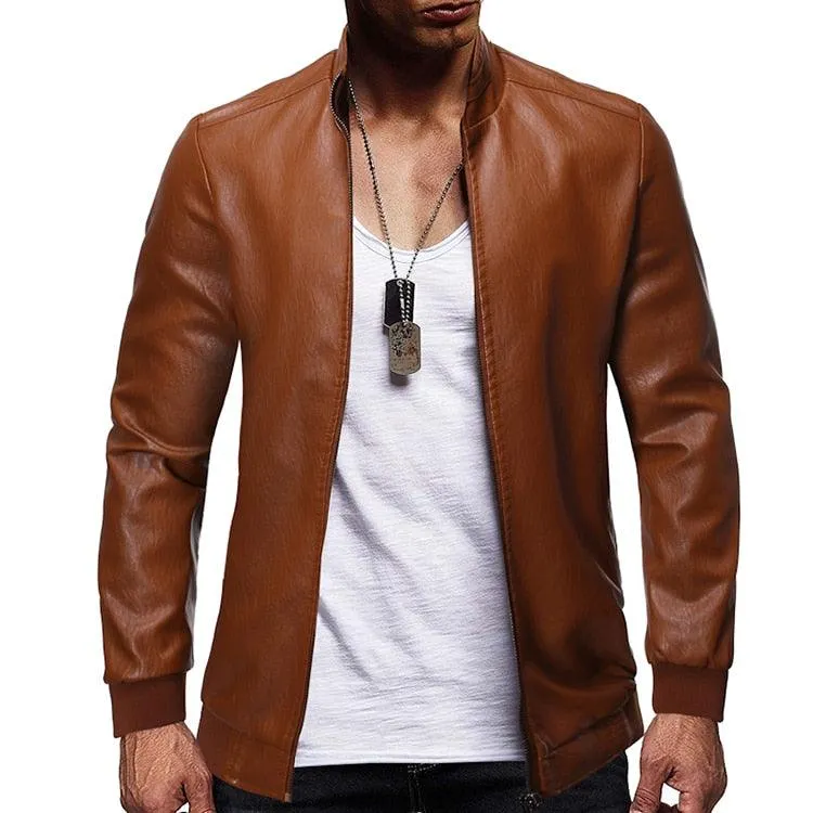 Men's Faux Leather Motorcycle Jackets