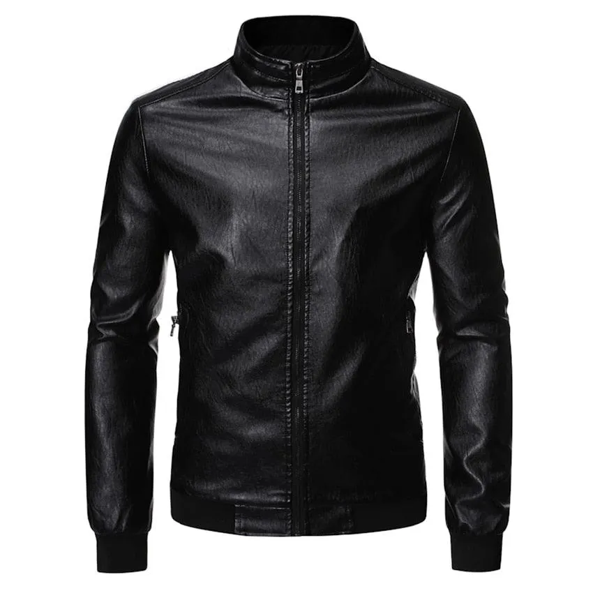 Men's Faux Leather Motorcycle Jackets