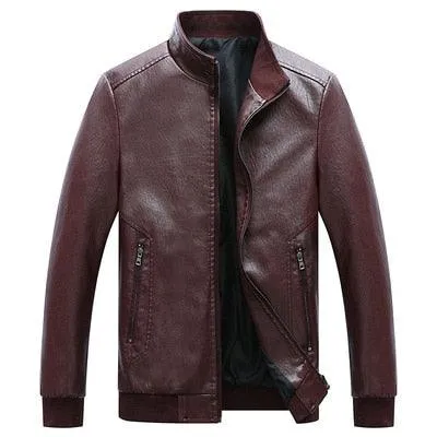 Men's Faux Leather Motorcycle Jackets