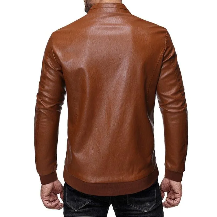 Men's Faux Leather Motorcycle Jackets