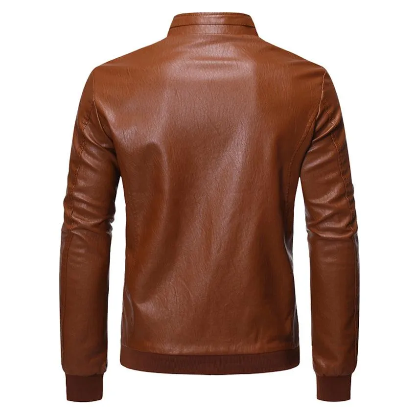 Men's Faux Leather Motorcycle Jackets