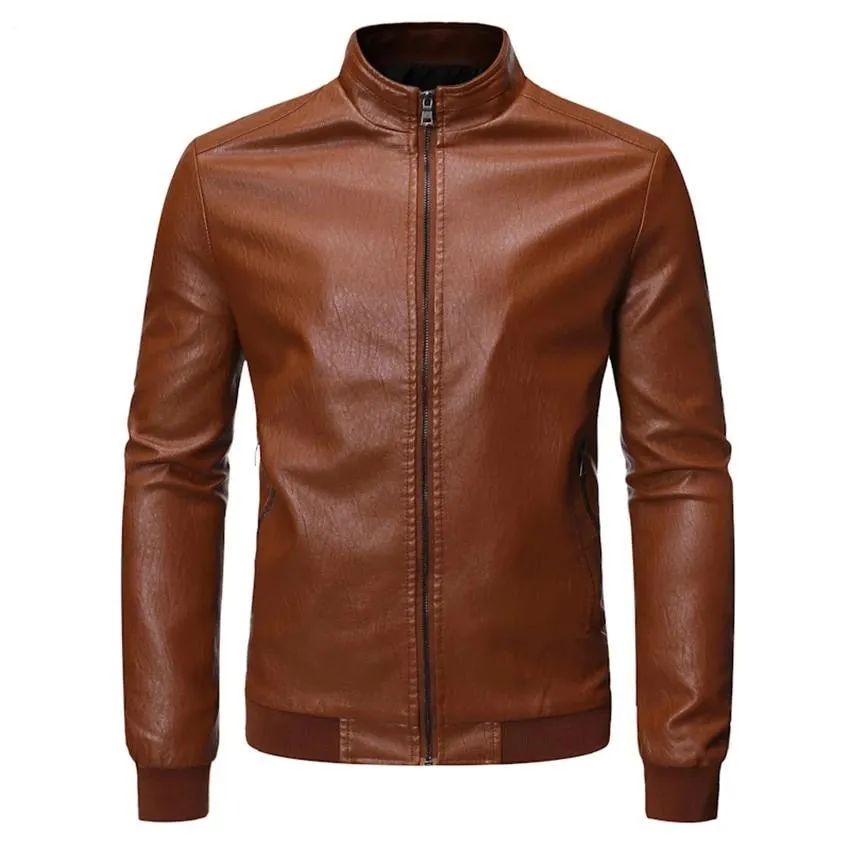 Men's Faux Leather Motorcycle Jackets