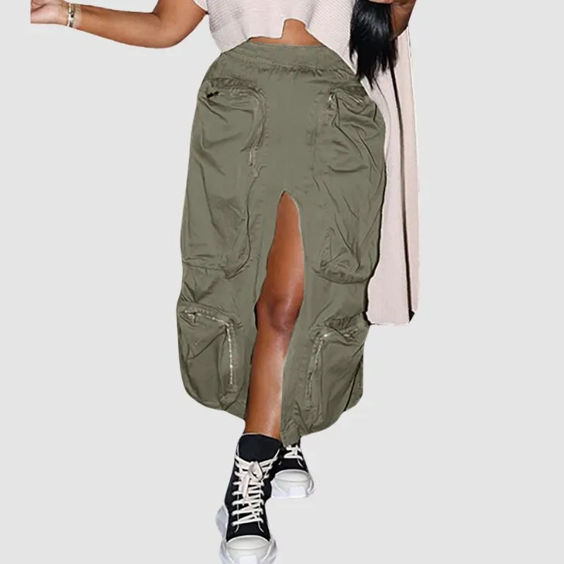 Mult Pocket Patch Cargo Skirts