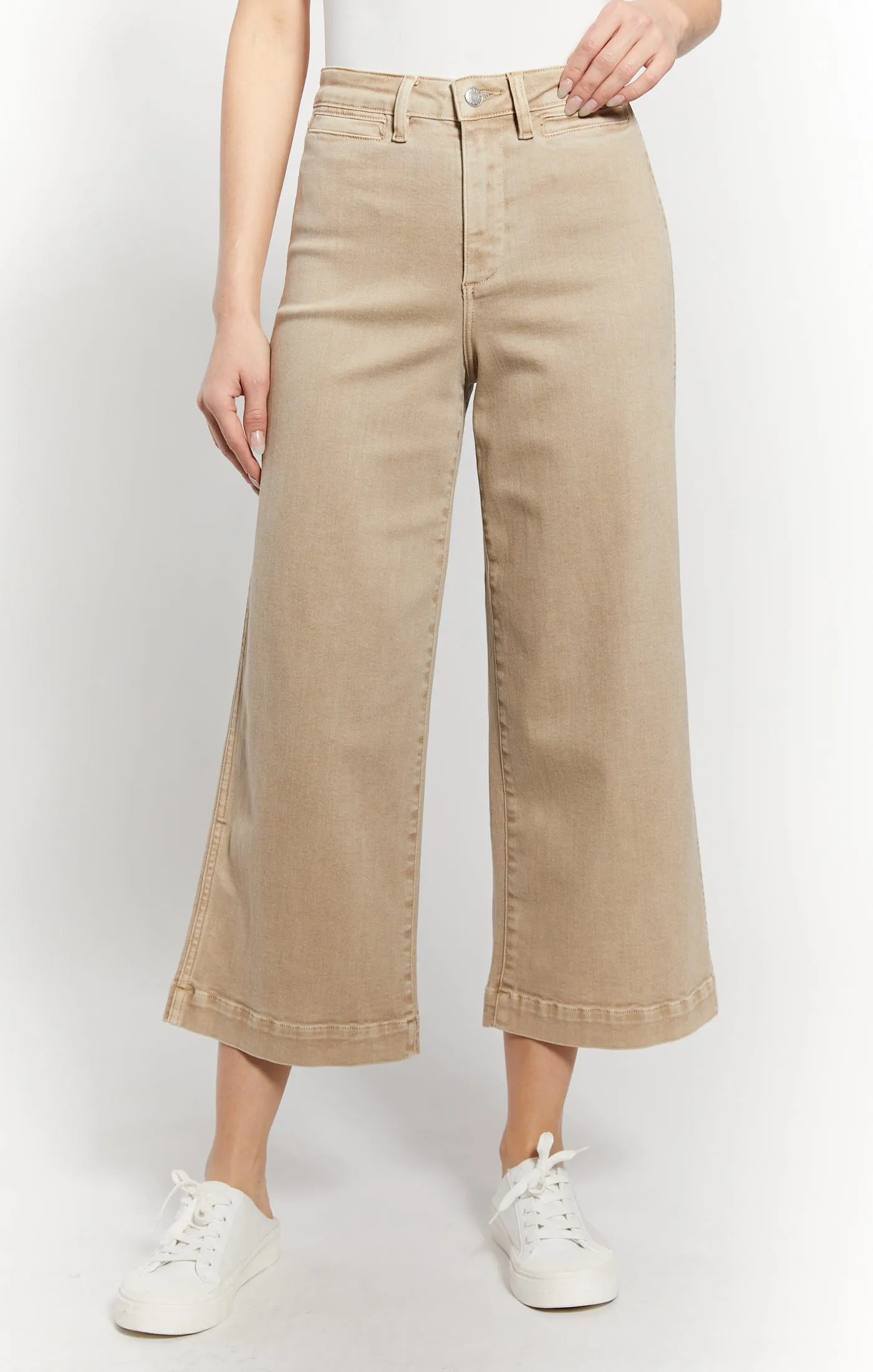 Oat Callie Beige Wide Leg Pant