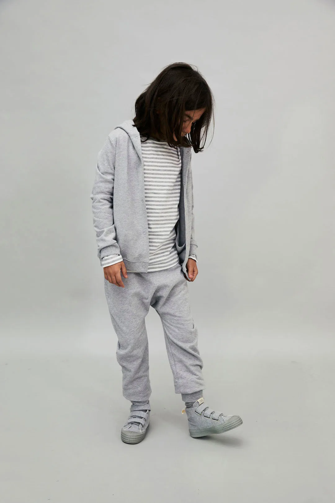 Organic Hose "Baggy Pants Grey Melange"