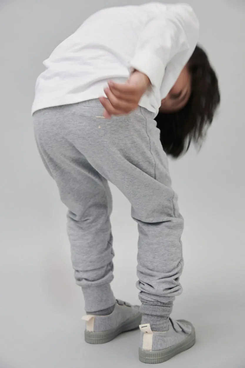 Organic Hose "Baggy Pants Grey Melange"