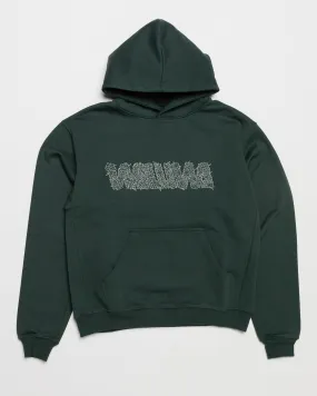 Overgrown Logo Hoody - Forest Green