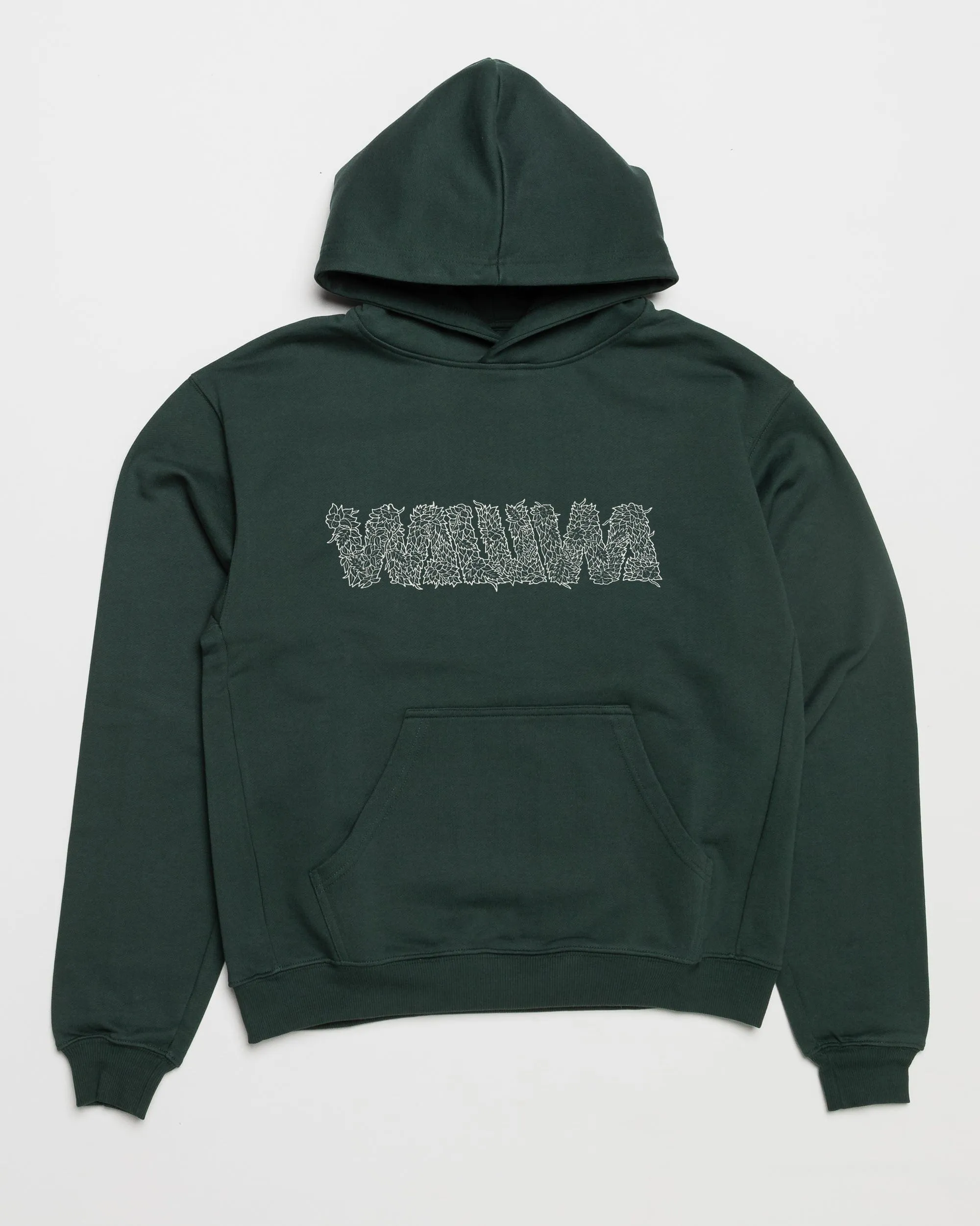 Overgrown Logo Hoody - Forest Green