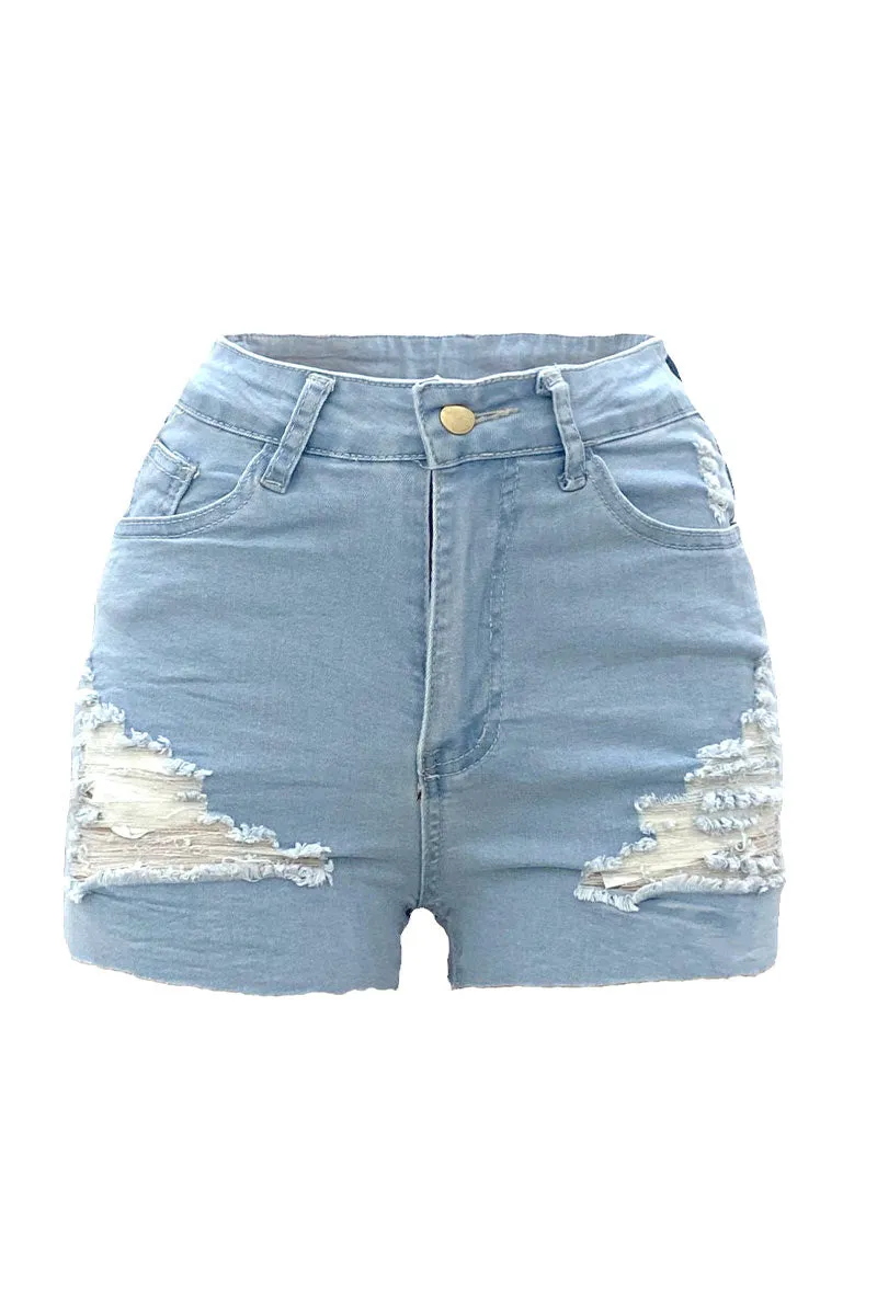 PM0275 Stretch Denim Shorts