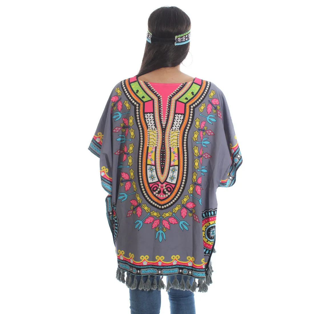 poncho beach cover  t- shirt -5958