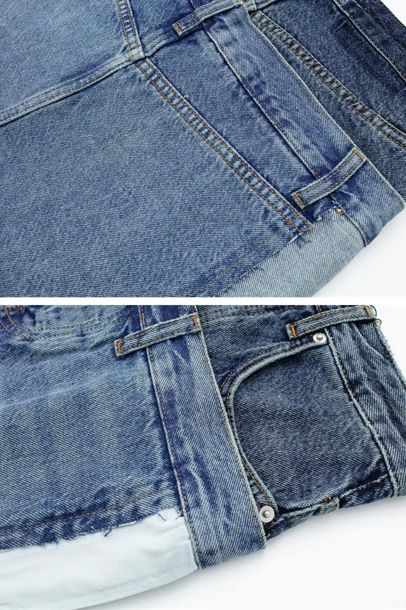 QD291 Vintage Denim Skirt