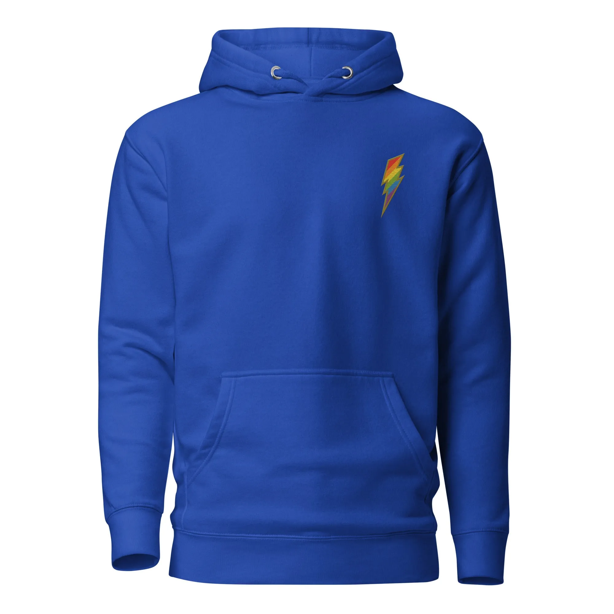 Rainbow Pride Lightning Embroidered Hoodie