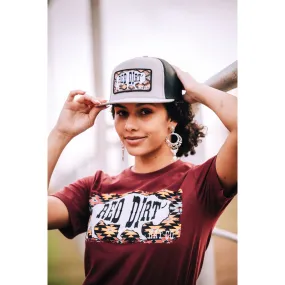 Red Dirt Hat Co Maroon Lasso Tee