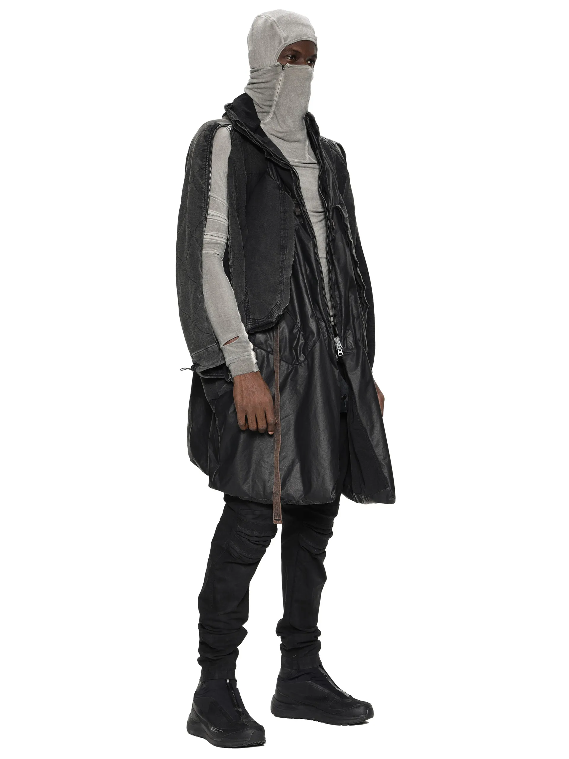 Ronan / Multi-layered quilted long coat