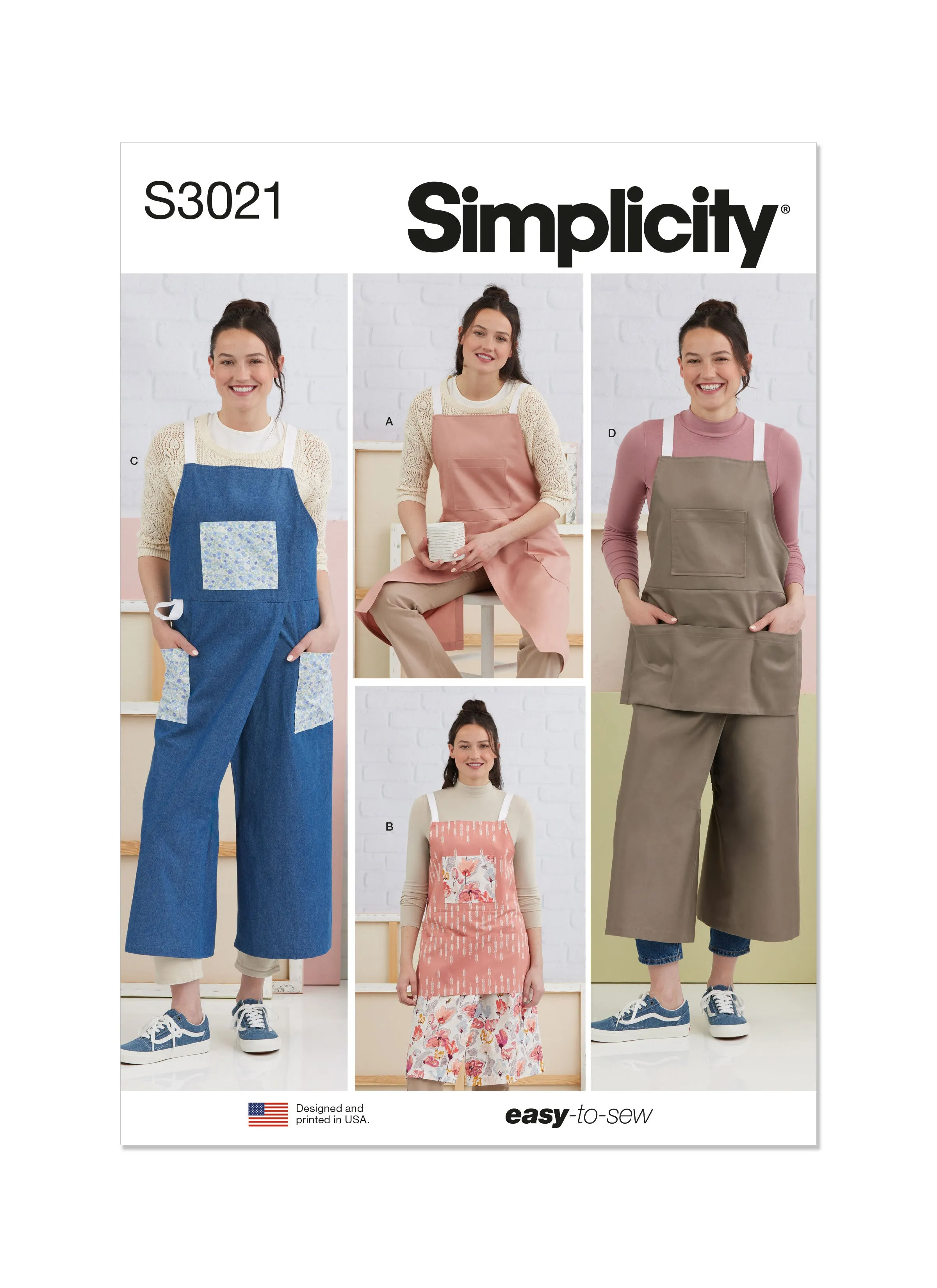 Simplicity Sewing Pattern 3021 Aprons and Pant Aprons