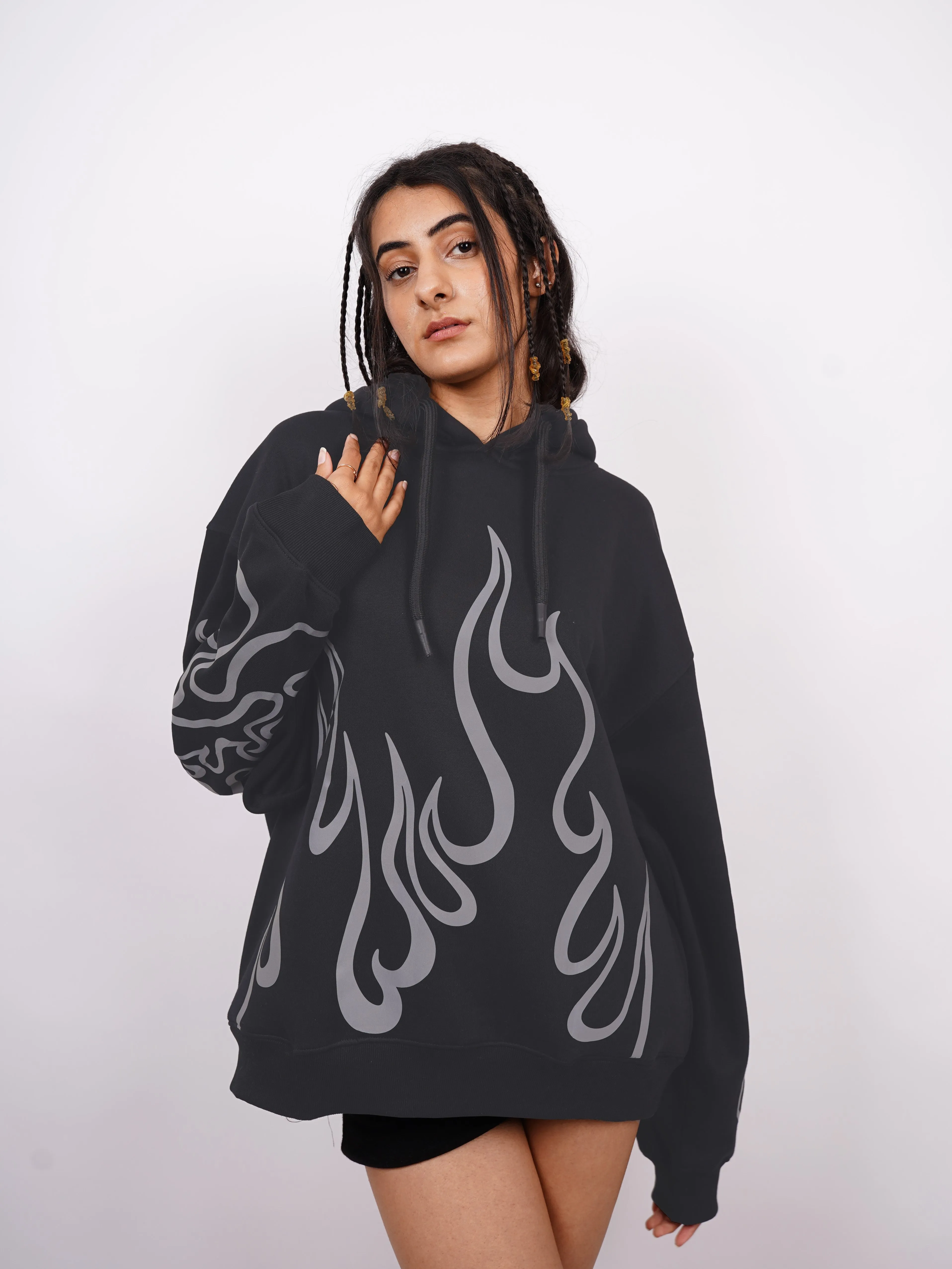 Sosuke Aizen Bleach (Reflective) : Baggy Hoodie For Men and Women